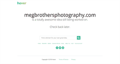 Desktop Screenshot of megbrothersphotography.com